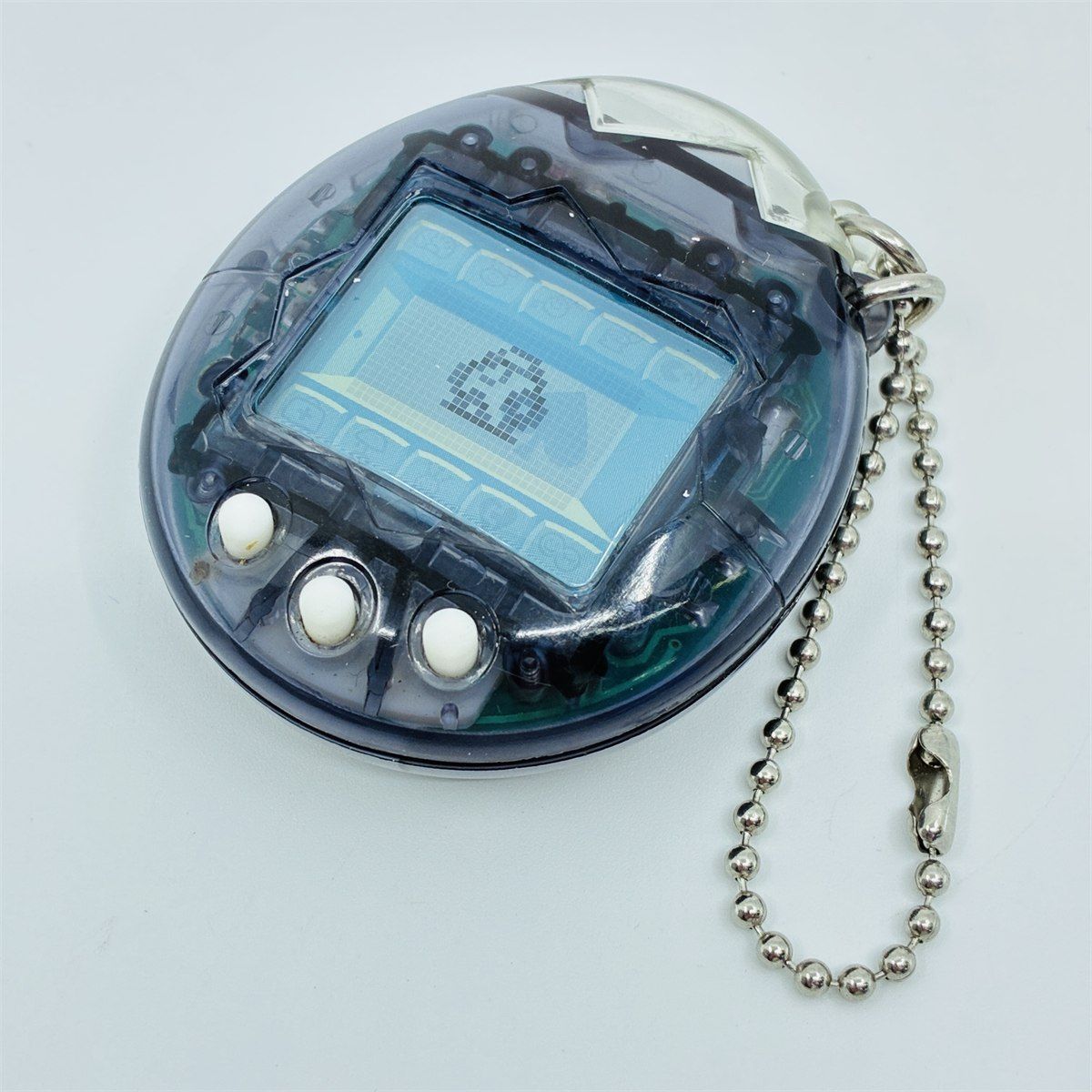 たまごっち オスっち 1997 バンダイ スケルトン 完動品 本体のみ 初代 レトロ 電子玩具 Osutchi