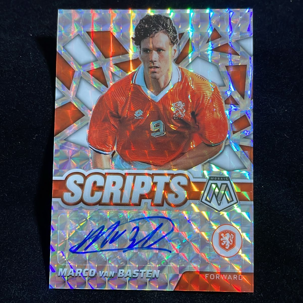 Marco Van Basten マルコ・ファン・バステン Panini Mosaic Scripts Road To World Cup 2021-22 Silver Auto サイン 直筆 Netherlands