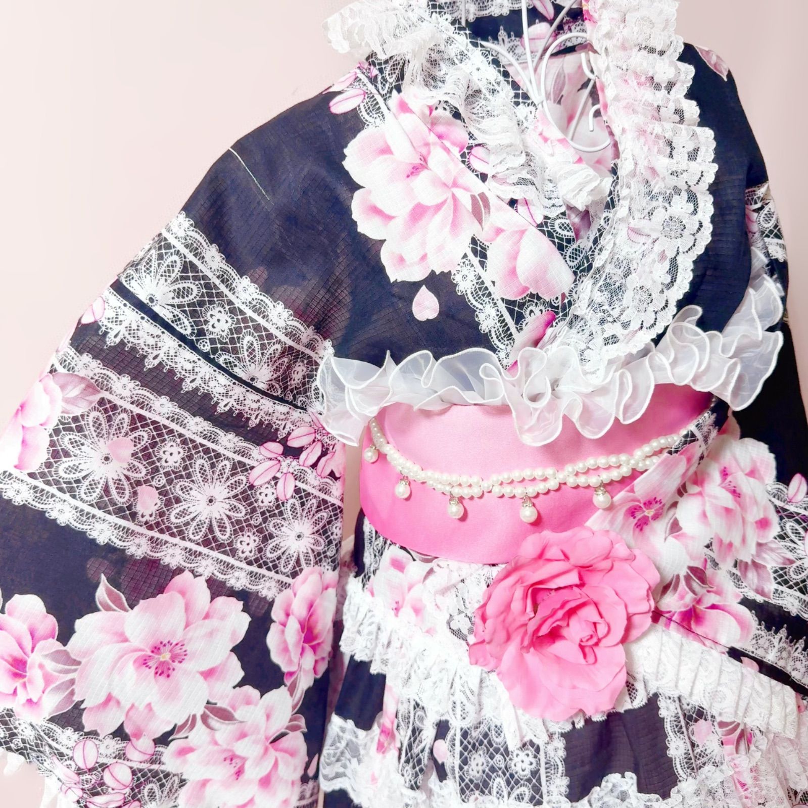 🎀姫浴衣🎀 セパレート浴衣ドレス 地雷系 量産型 姫ギャル 共布2WAY
