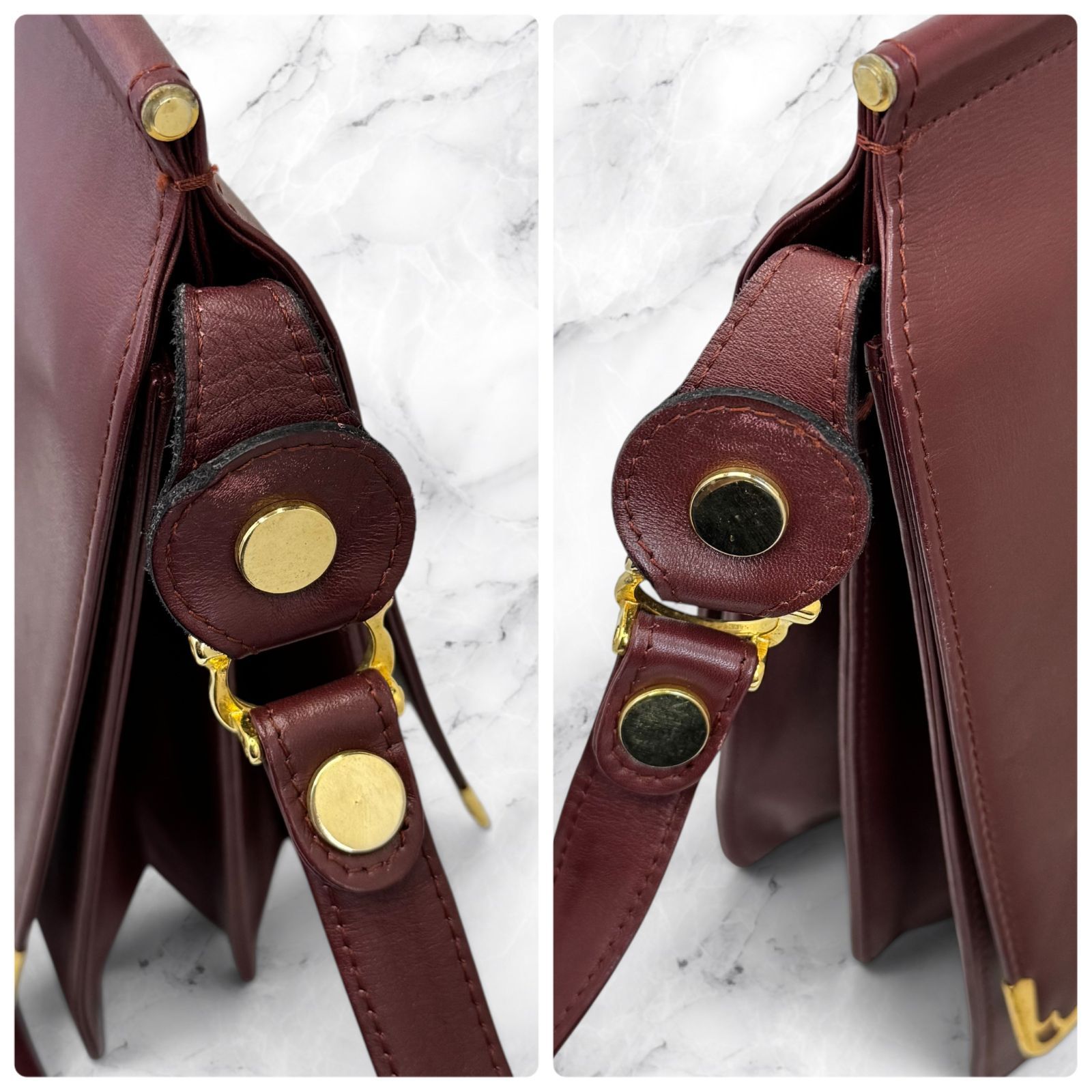 Cartier カルティエ マストライン Wフラップ ショルダーバッグ 