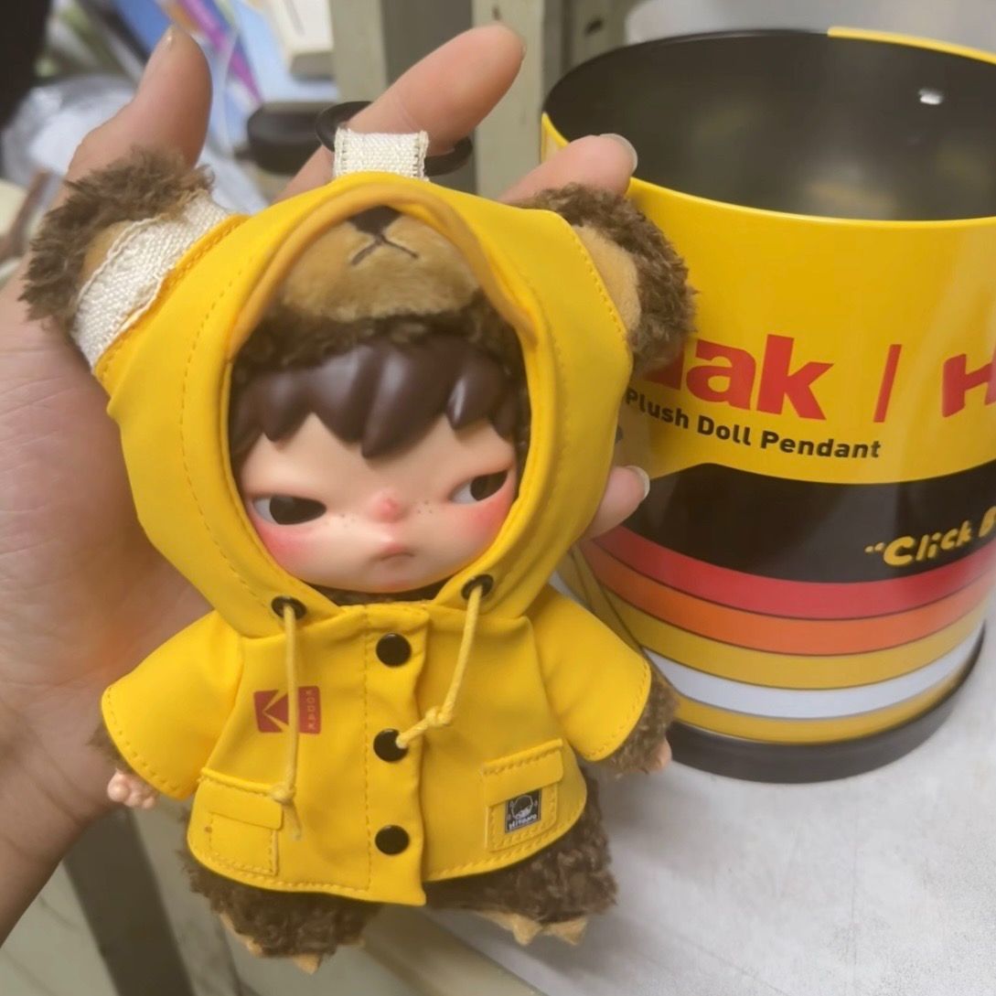 POP MART HIRONO × KODAK Click Bear Plush Doll Pendant ヒロノ