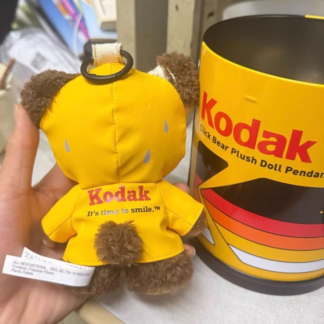 POP MART HIRONO × KODAK Click Bear Plush Doll Pendant ヒロノ