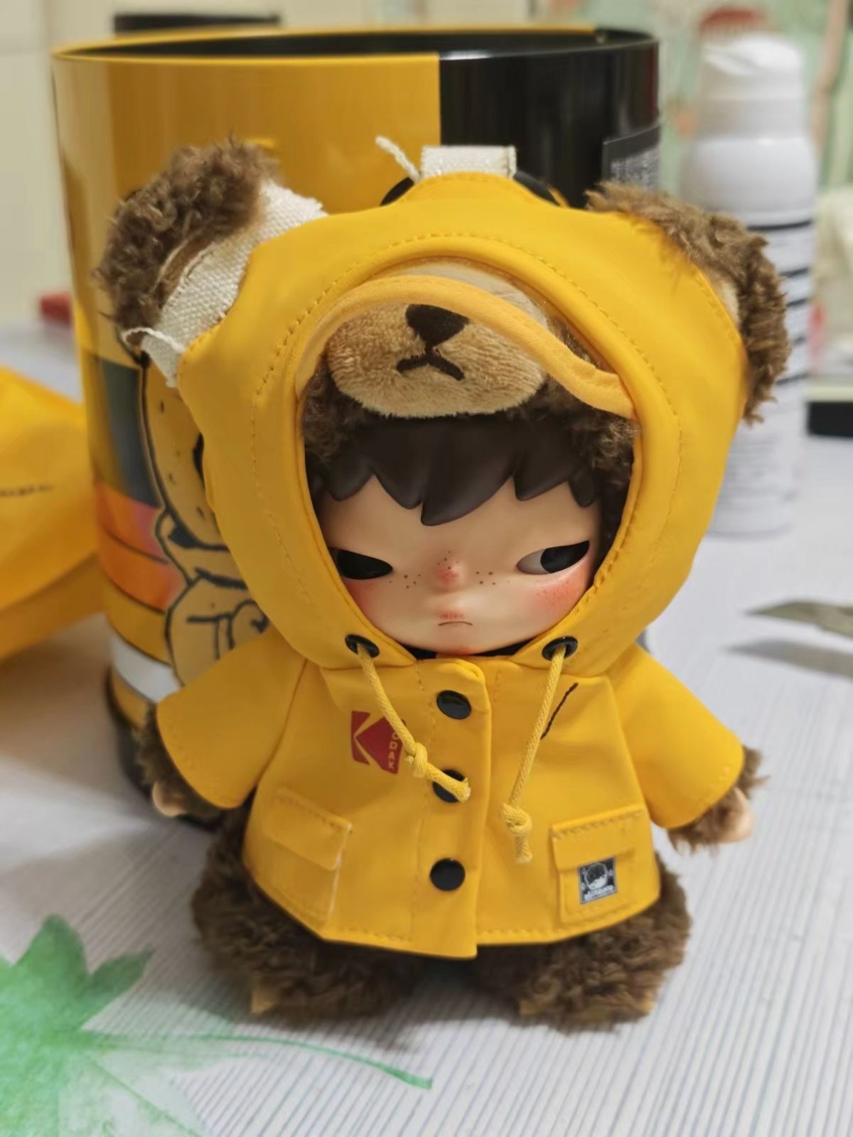POP MART HIRONO × KODAK Click Bear Plush Doll Pendant ヒロノ
