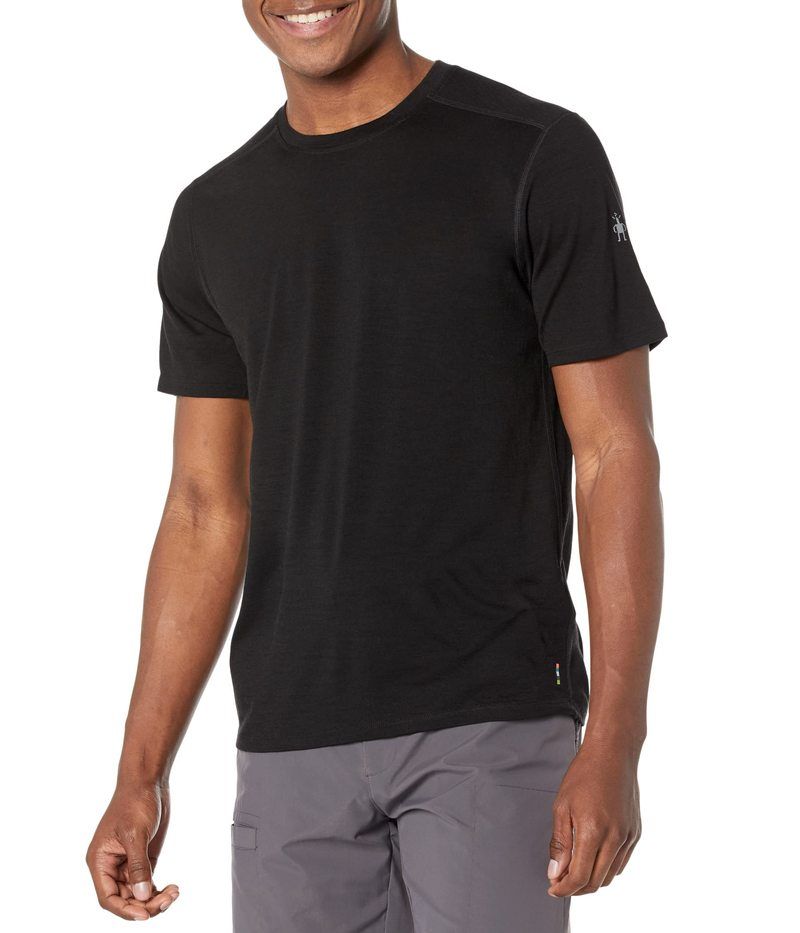 スマートウール メンズ トップス シャツ Tシャツ Smartwool Merino Short Sleeve Tee Black ブラック