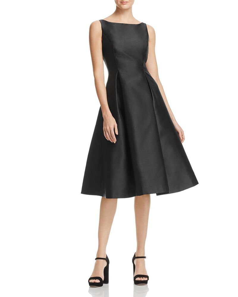 アドリアナ パペル レディース トップス ワンピース ノースリーブ Adrianna Papell Sleeveless TeaLength Dress Black ブラック