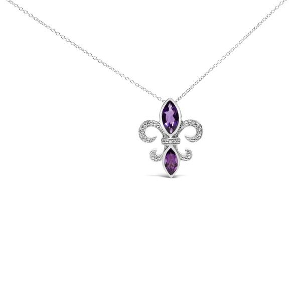 ハウスオブブリリアンス レディース アクセサリー ネックレス・チョーカー レース Haus of Brilliance Silver Purple Amethyst Marquise andiamon