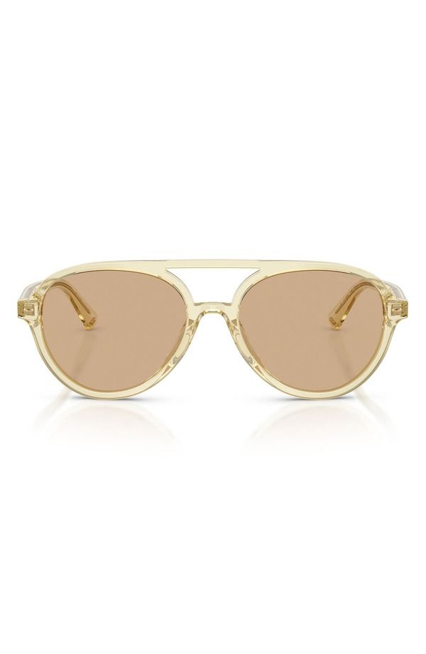 ジミーチュー レディース アクセサリー サングラス・アイウェア Jimmy Choo 55mm Pilot Sunglasses TRANSPARENT YELLOW YELLOW イエロー