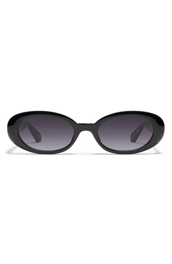 クエイ レディース アクセサリー サングラス・アイウェア QUAY Felt Cute 52mm Gradient Round Sunglasses BLACK SMOKE ブラック 16,786円