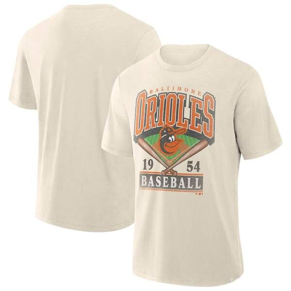 ファナティクス メンズ トップス Tシャツ プリントール FANATICS Mens Profile Cream Baltimore Orioles Big Tall Screen PrintShir