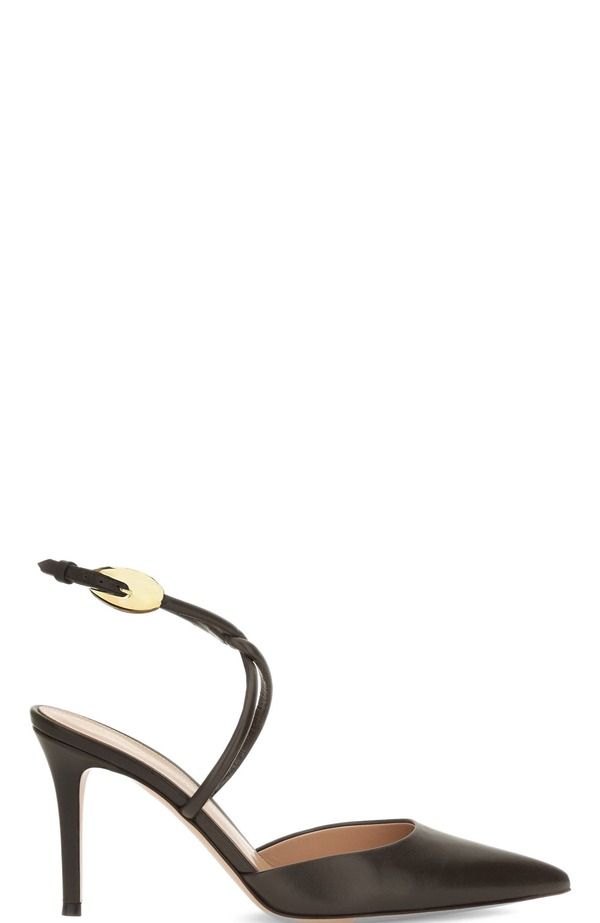 ジャンヴィト ロッシ レディース シューズ スニーカー アンクル Gianvito Rossi Jungle Mamba Sling Ankle Pump Brown Lamb Leather ブラウ 179,400円