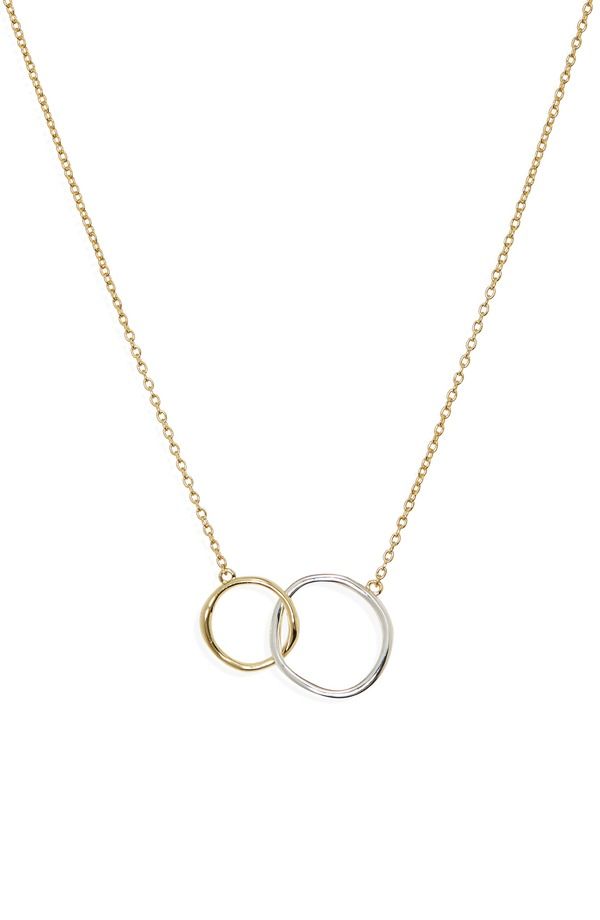 アルジェントヴィーヴォ レディース アクセサリー ネックレス・チョーカー レース Argento Vivo Sterling Silver Interlocking Circle Link Neckl