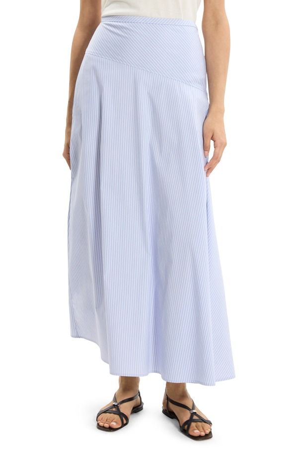 セオリー レディース ボトムスカート Theory Angled Yoke Stripe Skirt BLUE MULTI ブルー 65,340円
