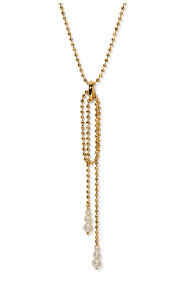 ナディール レディース アクセサリー ネックレス・チョーカー レース Nadri Esme Faux Pearl Bead YNecklace GOLD ゴールド