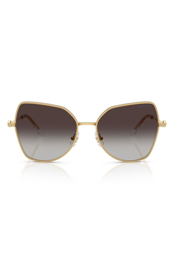 スワロフスキー レディース アクセサリー サングラス・アイウェア Swarovski 58mm Butterfly Sunglasses GOLD GRADIENT GREY グレー