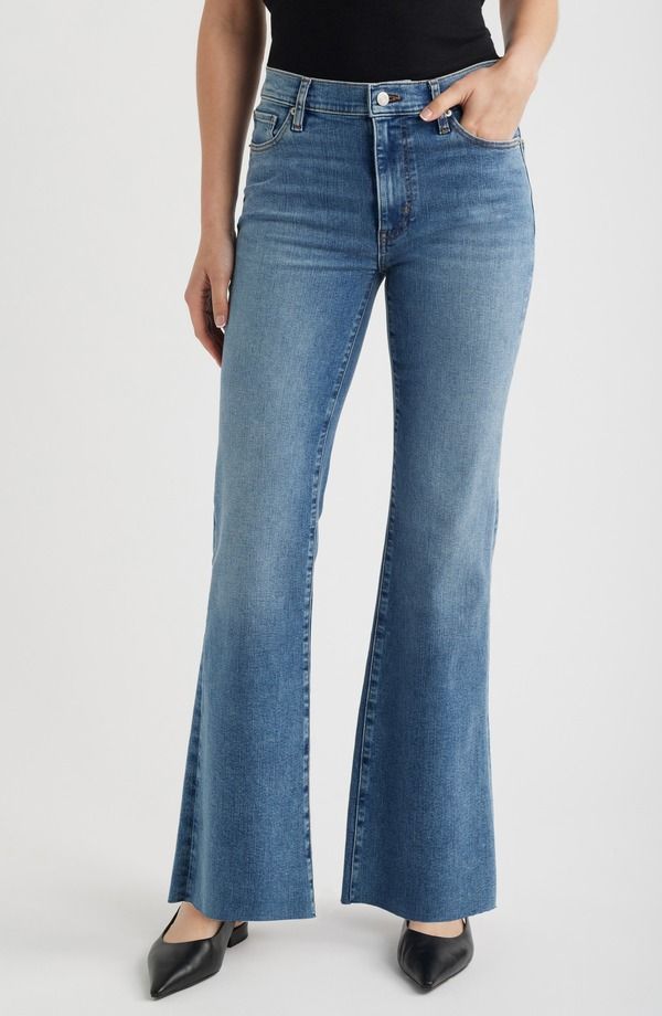 フレーム レディース ボトムス デニムパンツ ハイウエスト ジーンズ FRAME The Icon High Waist Flare Jeans Gossameraw After GOSSAMERAW