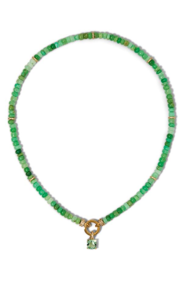 ナディール レディース アクセサリー ネックレス・チョーカー レース Nadri Beads of Paradise Chrysoprase Cubic Zirconia Necklace GOLD