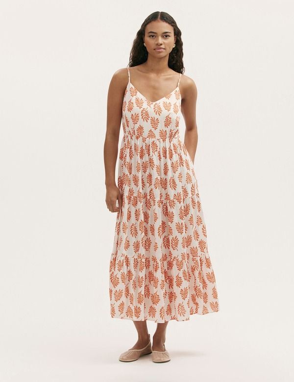ファイナリー ロンドン レディース ボトムス カジュアルパンツ ティアード ミディ コットン Finery London Emmie Cotton Strappy Midi Tieredress Iv