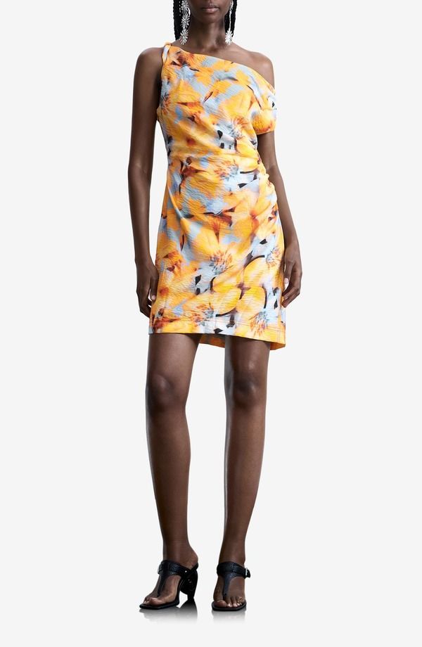 デジグアル レディース トップス ワンピース フラワー柄 プリント ミニ ノースリーブ フラワー Desigual Floral Print Sleeveless Minidress ORANGE オ 26,134円