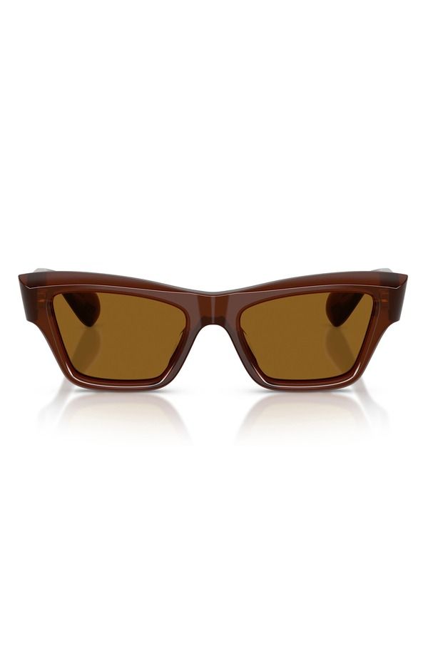 オリバーピープルズ レディース アクセサリー サングラス・アイウェア Oliver Peoples 52mm Jil Sander Edition Cat Eye Sunglasses BROWN T