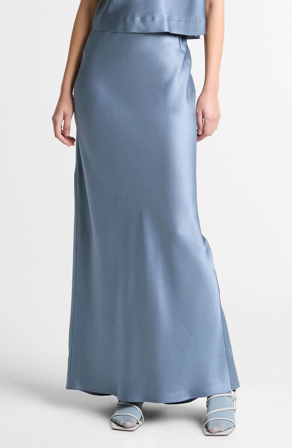 ヴィンス レディース ボトムスカート サテン マキシ Vince Satin Maxi Skirt AZUL
