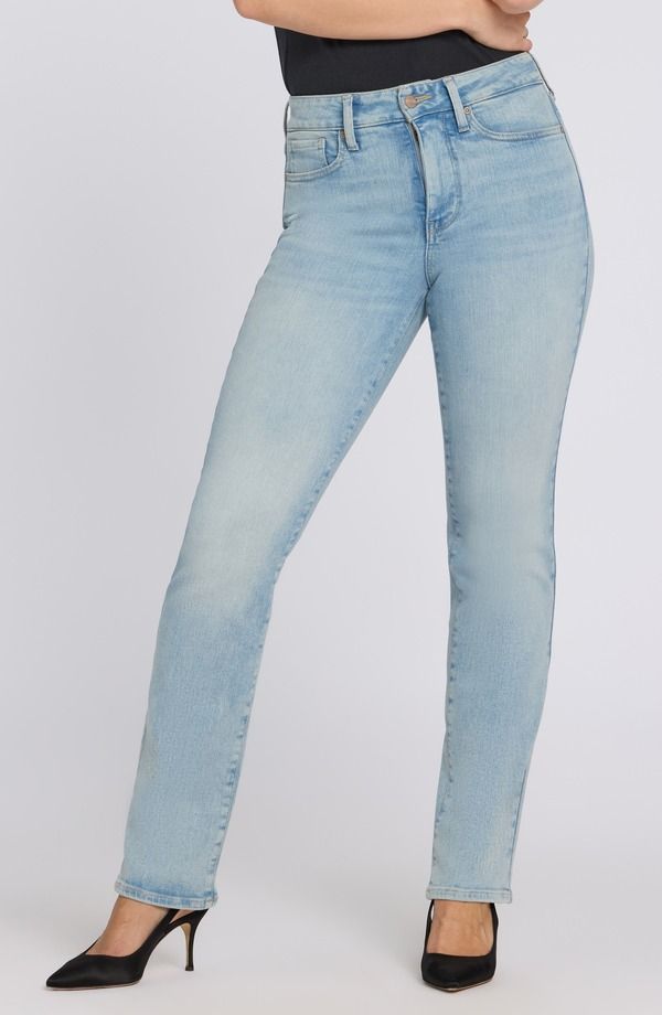 エヌワイディージェイ レディース ボトムス デニムパンツ ストレート ハイウエスト プチ ジーンズ NYDJ Marilyn High Waistraight Leg Jeans Petite Reg