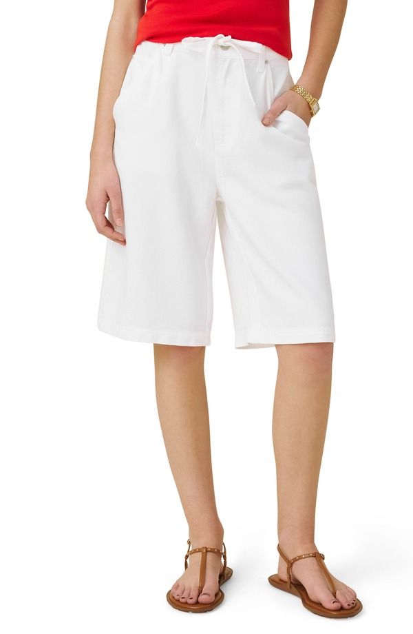 スプレンディット レディース ボトムス ハーフパンツ・ショーツ Splendid Lounge Lyocell Jorts WHITE ホワイト