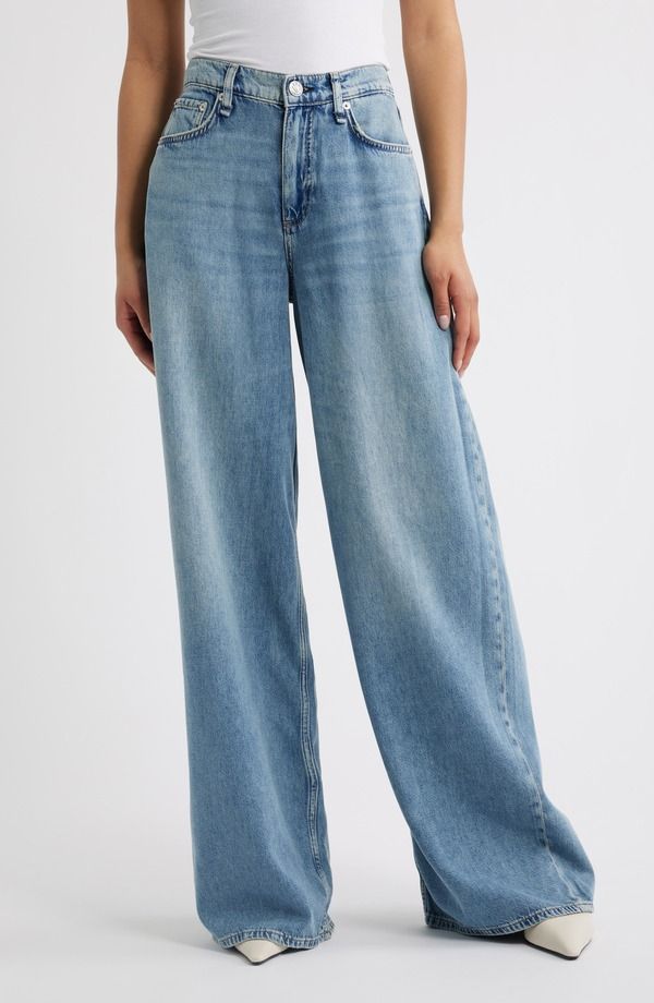 ラグアンドボーン レディース ボトムス デニムパンツ ワイドレッグ ハイウエスト ジーンズ rag bone Featherweight Sofie High Waist Wide Leg Jeans