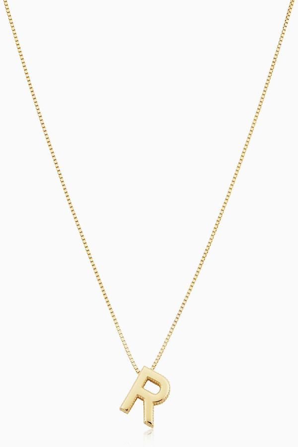 オラディナ レディース アクセサリー ネックレス・チョーカー レース Oradina 14K Gold Love Letter Initial Necklace Letter ゴールド