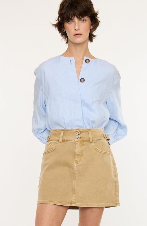 カンクン レディース ボトムスカートール KanCan Tallie Mid Rise Skirtan タン
