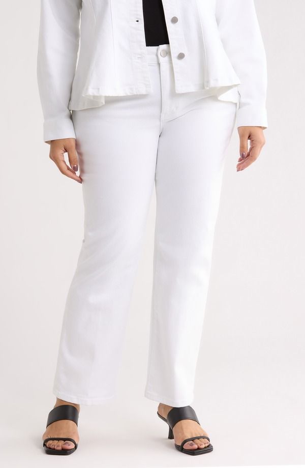 リヴァプール ロサンゼルス レディース ボトムス デニムパンツ ストレート プラスサイズ ジーンズ Liverpoolos Angeles Kennedy Straight Leg Jeans Plu
