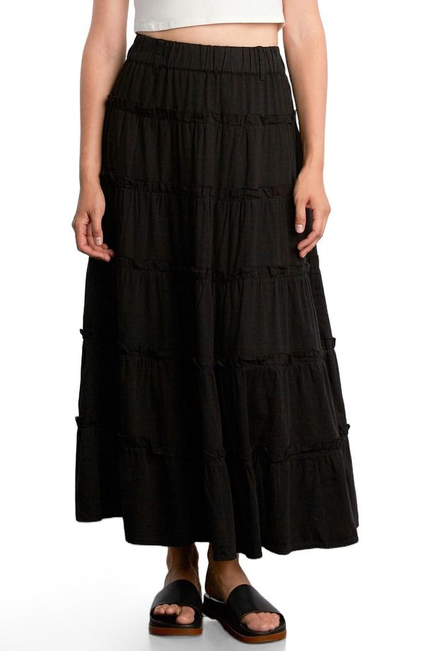 ビリー T レディース ボトムスカート マキシ Billy T Follow Your Arrow Maxi Skirt BLACK LAKE ブラック