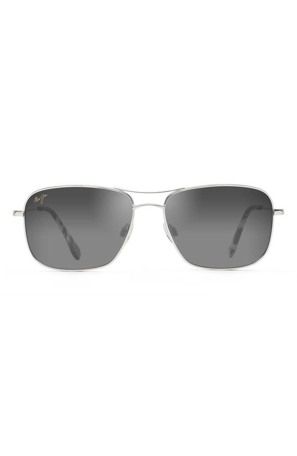 マウイジム レディース アクセサリー サングラス・アイウェア Maui Jim Wiki 59mm Polarized Aviator Sunglasse sILVER NEUTRAL GREY グレ