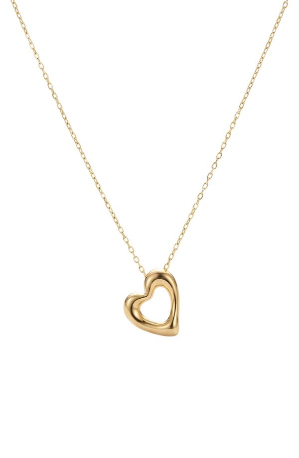 アルジェントヴィーヴォ レディース アクセサリー ネックレス・チョーカー レース ARGENTO VIVOpen Heart Pendant Necklace GOLD ゴールド