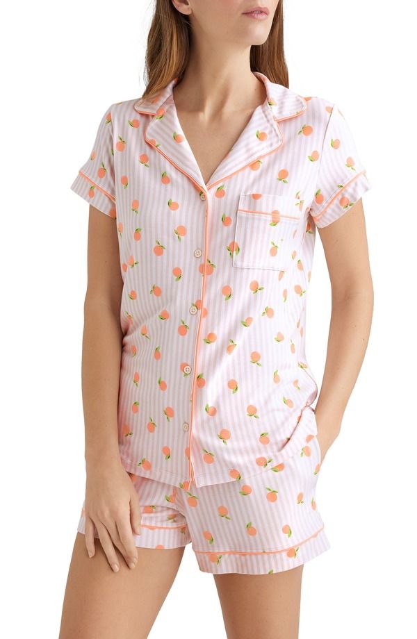 トミージョン レディース アンダーウェア ナイトウェア Tommy John Piped Short Pajamas PINK ピンク