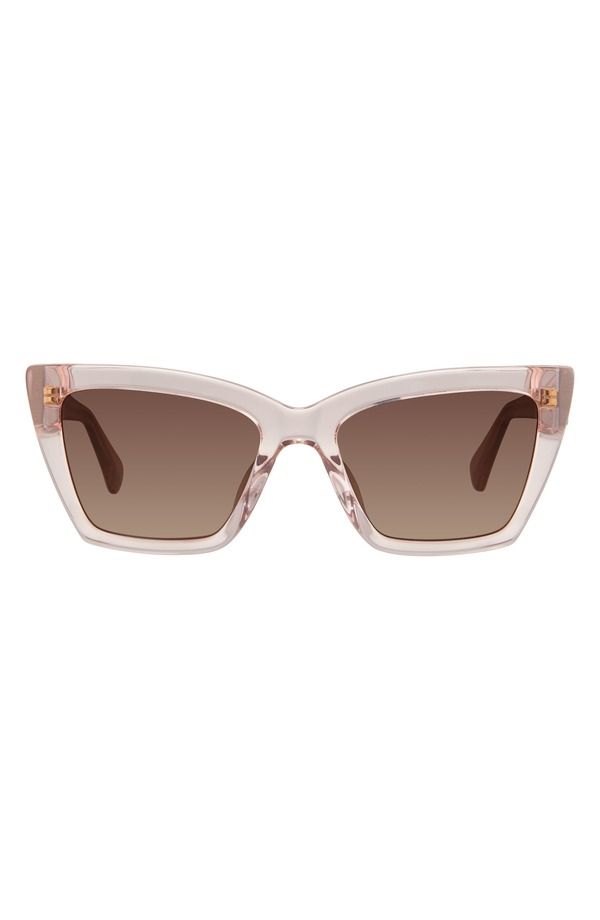 カートジェイガーロンドン レディース アクセサリー サングラス・アイウェア Kurt Geiger London 53mm Sunglasses CRYSTAL PINK BROWN SF ピンク