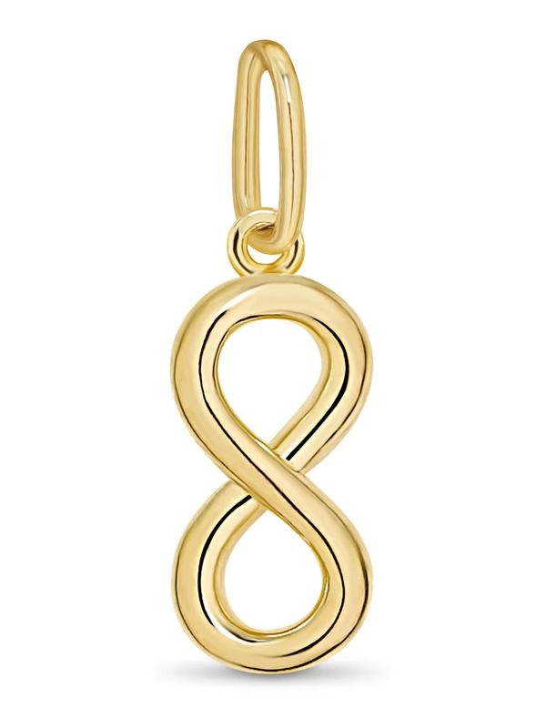 デヴァタ レディース アクセサリー ネックレス・チョーカー DEVATA Infinity Pendant in 14K Yellow Gold イエロー