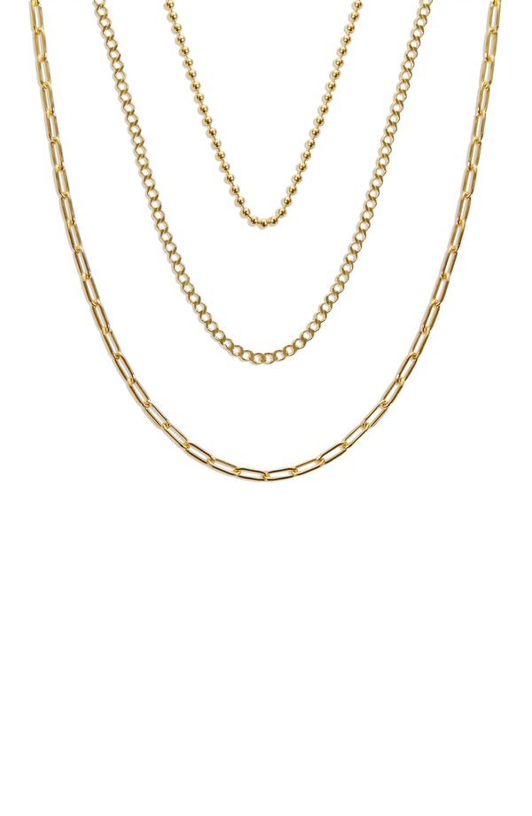 アルジェントヴィーヴォ レディース アクセサリー ネックレス・チョーカー レース Argento Vivo Sterling Silver Triple Row Laye red Chaineckla