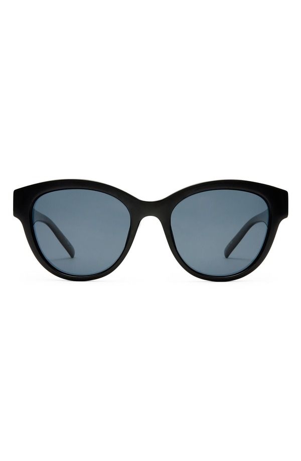 ルスペックス レディース アクセサリー サングラス・アイウェア Le Specs Majestic 53mm Polarized Round Sunglasses BLACK SMOKE MONO P