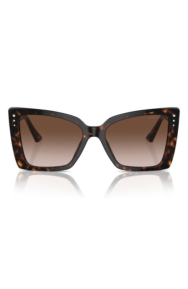 ジミーチュー メンズ アクセサリー サングラス・アイウェア Jimmy Choo 54mm Butterfly Sunglasses HAVANA GRADIENT BROWN ブラウン