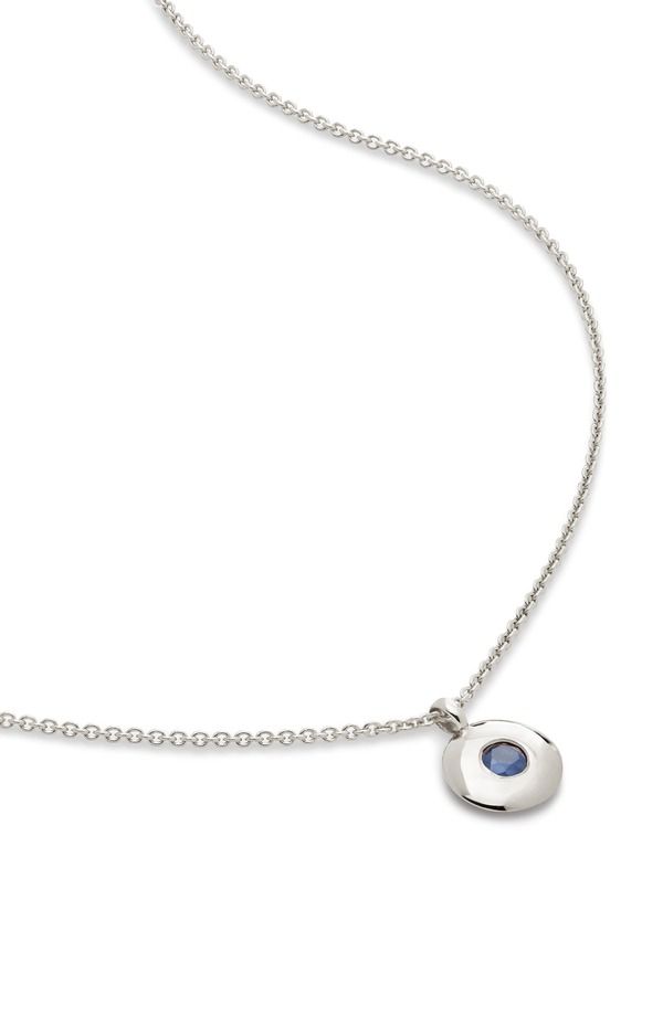 モニカヴィナダー レディース アクセサリー ネックレス・チョーカー レース Monica Vinader September Birthstone Sapphire Pendant Necklace