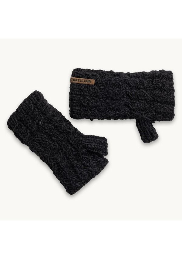 タートルファー レディース アクセサリー 手袋 ウール Turtle Fur Mika Wool Fingerless Mittens Black ブラック