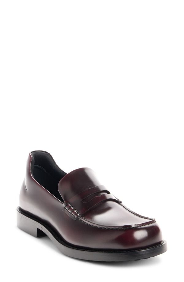 バレンシアガ レディース シューズ スニーカー ローファー ロゴ Balenciaga B Logo Comfy Loafer Women BURGUNDY LACQUER バーガンディ