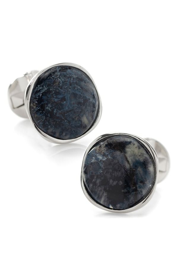カフリンク メンズ アクセサリー カフスボタン Cufflinks Inc Pietersite Cuff Links NAVY ネイビー