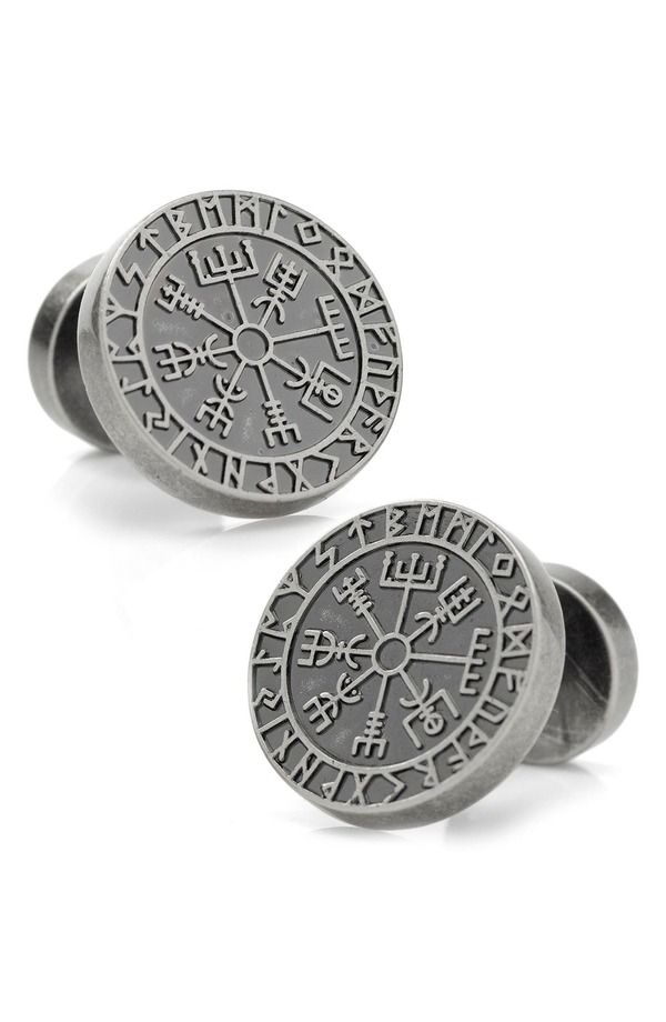 カフリンク メンズ アクセサリー カフスボタン Cufflinks Inc Viking Compass Cuff Link sILVER シルバー