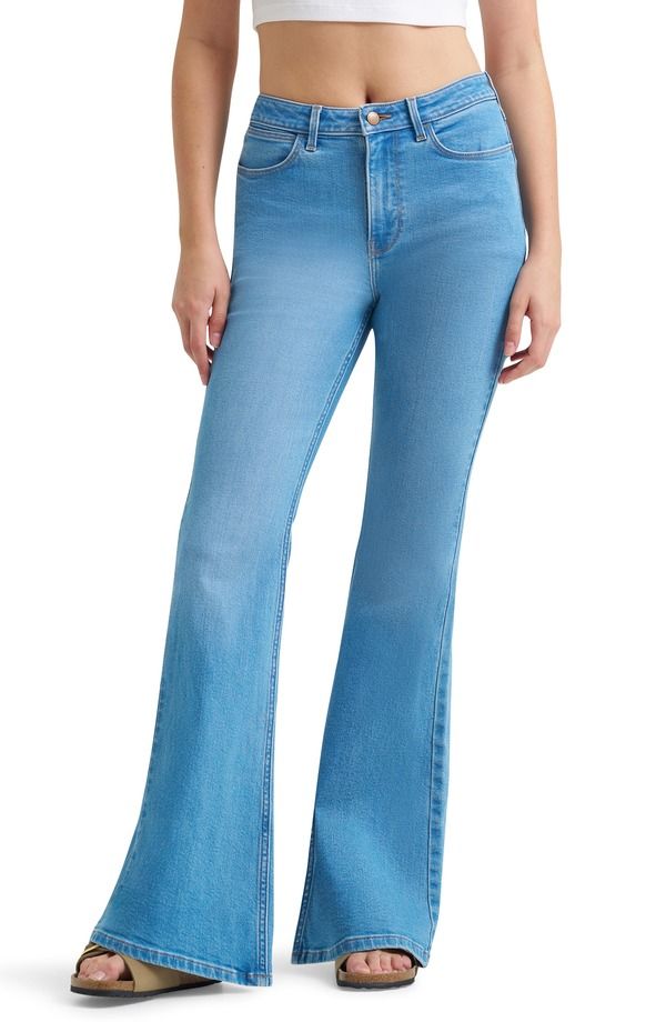 ラングラー レディース ボトムス デニムパンツ ハイウエスト フレア ジーンズ Wrangler Western High Waist Flare Leg Jeans GEORGIA