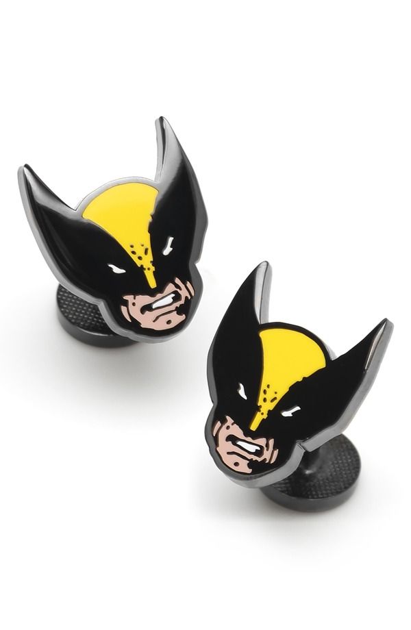 カフリンク メンズ アクセサリー カフスボタン Cufflinks Inc Wolverine Mask Cuff Links BLACK ブラック