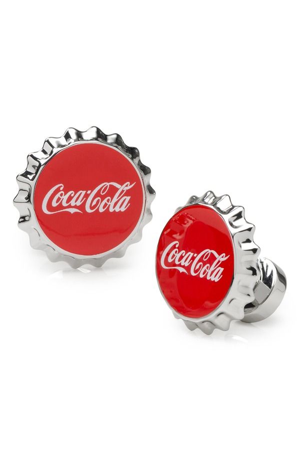 カフリンク メンズ アクセサリー カフスボタン キャップ Cufflinks Inc Coca Cola Bottle Cap Cuff Links RED レッド