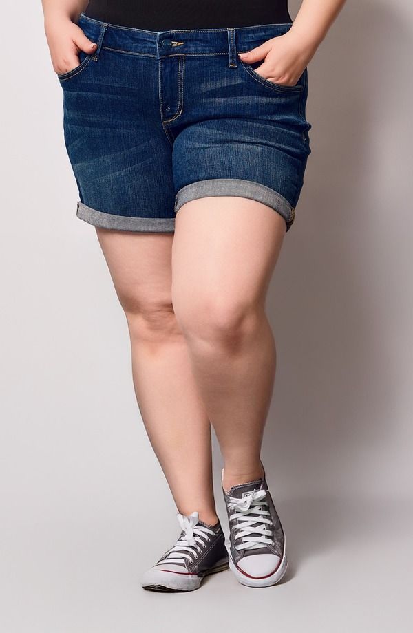 スリンク レディース ボトムス デニムパンツ プラスサイズ ショートパンツ SLINK Jeans Cuffedenim Shorts Plus ADDISON デニム 15,315円