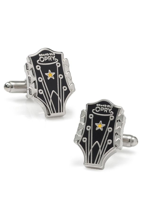 カフリンク メンズ アクセサリー カフスボタン Cufflinks Inc Grand Ole Opry Guitar Cuff Links BLACK ブラック