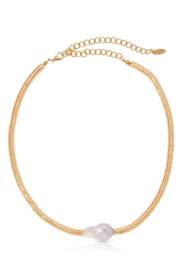 エティカ レディース アクセサリー ネックレス・チョーカー レース Ettika Cultu red Freshwater Pearl Choker Necklace GOLD ゴールド